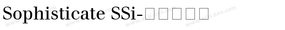 Sophisticate SSi字体转换